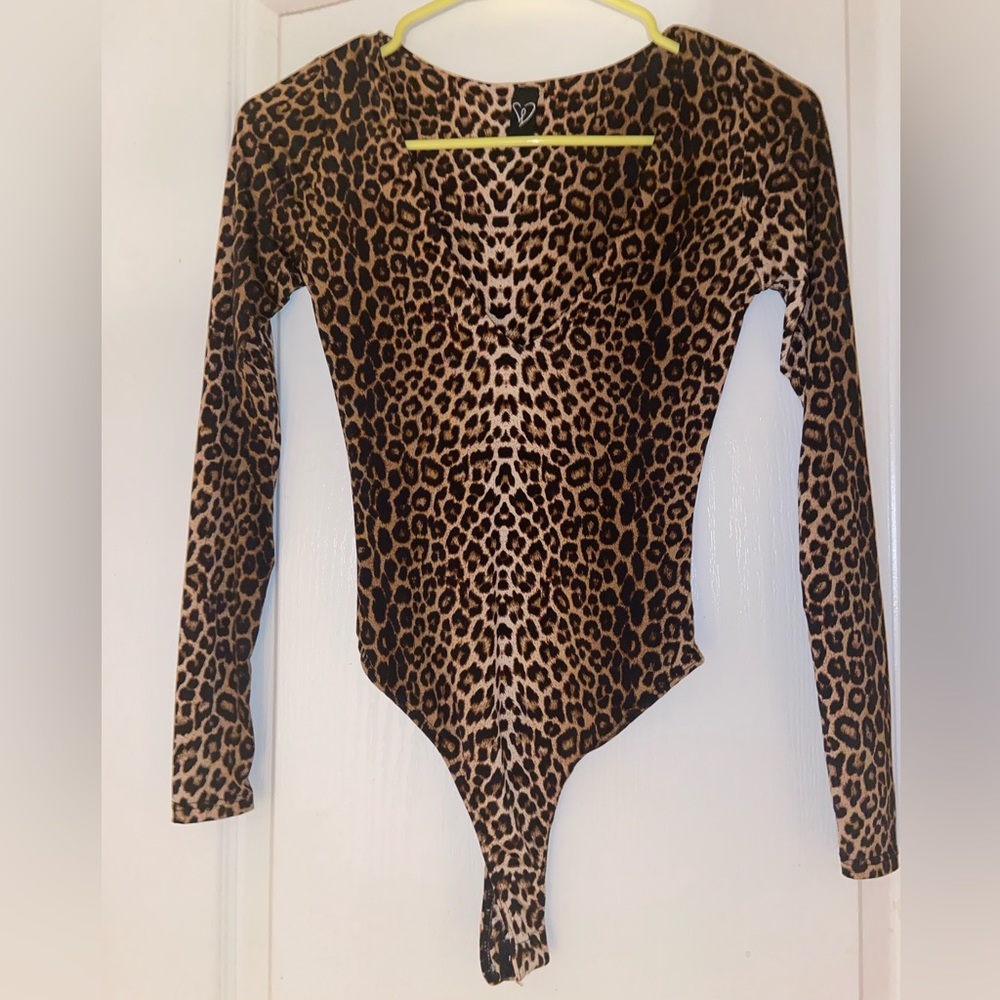 Cheetah Print Long Sleeve Top